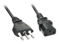 LINDY 5m IEC mains Cable italy Italian mains plug-IEC320 C13