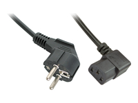 LINDY 5m IEC Mains lead angled Schuko – angled IEC 320 C13