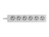 LINDY 6 way Mains Gang Socket FR France