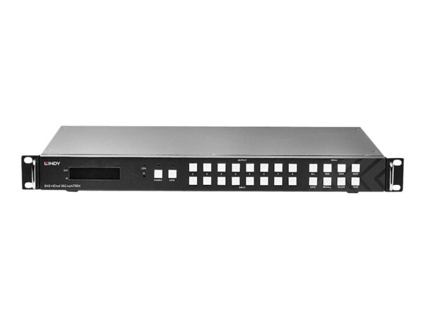 LINDY 8×8 HDMI 18G Matrix with Video Wall Scaling