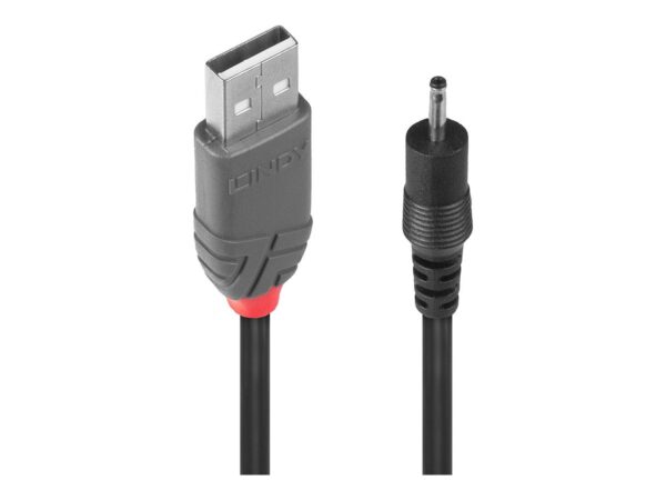 LINDY Adapter Cable USB A male – DC 2.5/0.7mm male 1.5m