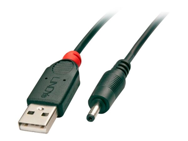 LINDY Adapter Cable USB A male – DC 3.5/1.35mm male 1.3m