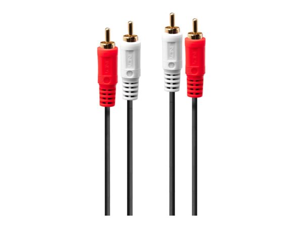 LINDY Audio Cable 2xPhono Stereo 10m 2xRCA Jack male / male gold plated