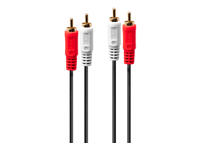 LINDY Audio Cable 2xPhono Stereo 20m 2xRCA Jack male / male gold plated