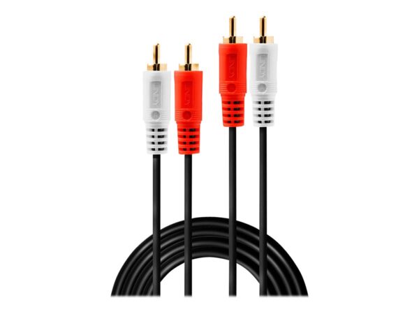 LINDY Audio Cable 2xPhono Stereo 2m 2xRCA Jack male / male gold plated