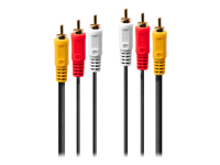 LINDY Audio Video Cable 3xPhono 10m 3xRCA 1xV/2xA m/m goldplated