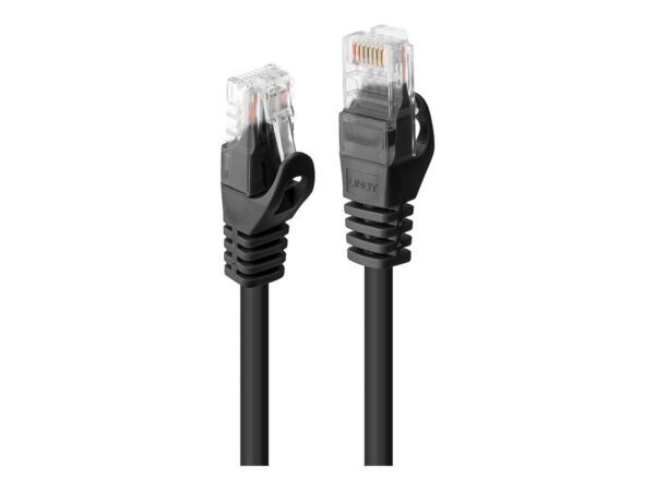 LINDY Basic Cat.6 U/UTP Cable Black 0.5m