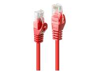 LINDY Basic Cat.6 U/UTP Cable Red 0.5m
