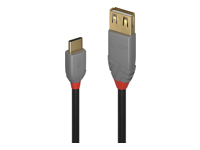LINDY Câble Adaptateur USB 2.0 Type C vers A Anthra Line 0.15m