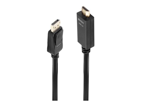 LINDY Câble DisplayPort vers HDMI 4K30 DP:passif 1m