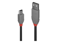 LINDY Câble USB 2.0 type A vers Mini-B Anthra Line 3m