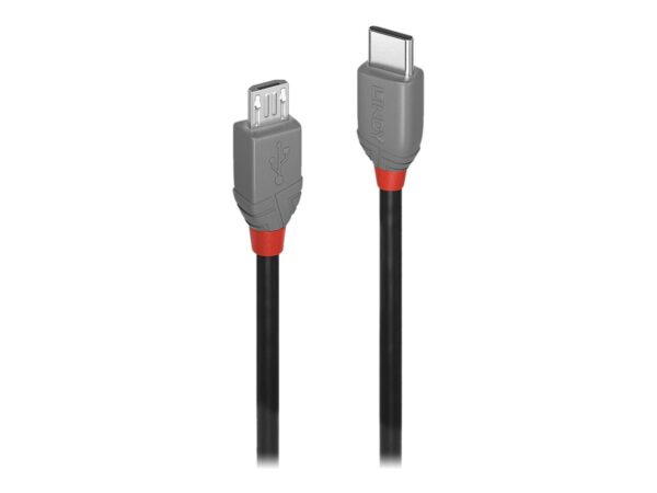 LINDY Câble USB 2.0 Type C vers Micro-B Anthra Line 0.5m