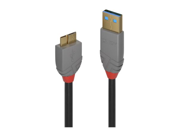 LINDY Câble USB 3.0 Type A vers Micro-B Anthra Line 1m