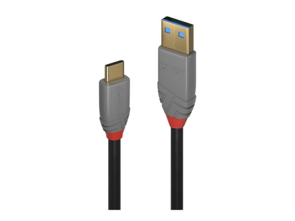 LINDY Câble USB 3.1 type C A 5A Anthra Line 1.5m