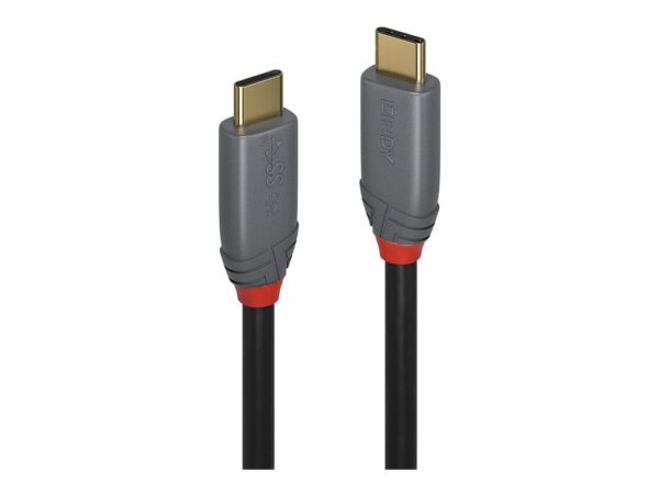 LINDY Câble USB 3.1 type C C 5A Anthra Line 1m