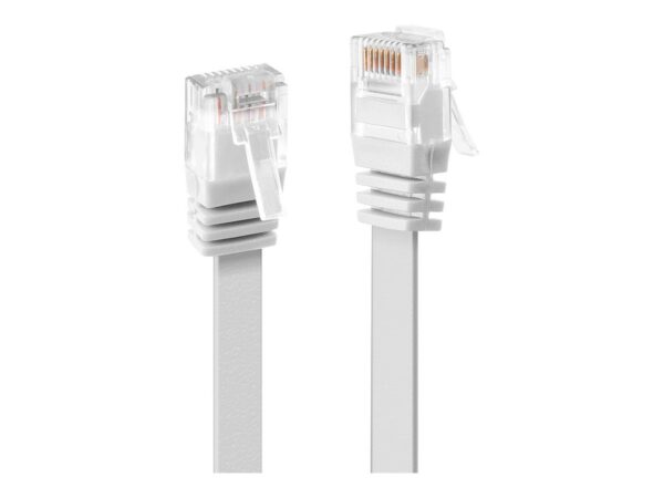 LINDY Cat.6 Ribbon Patch Cable Unshielded White 10m Without Shielding