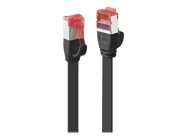 LINDY Cat.6 U/FTP Flat Patch Cable Black 3m