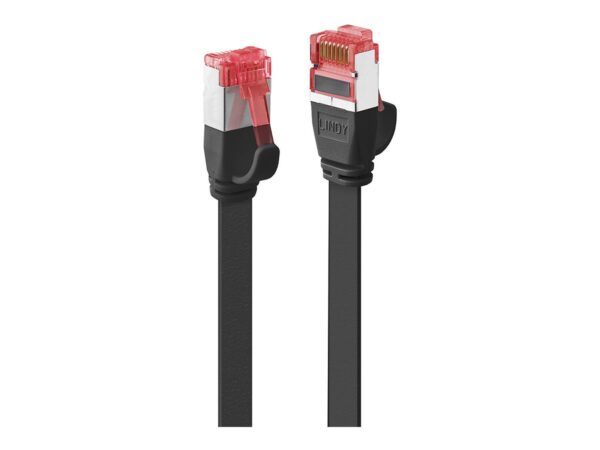 LINDY Cat.6 U/FTP Flat Patch Cable Black 3m