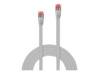 LINDY Cat.6 U/FTP Flat Patch Cable Grey 10m