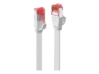 LINDY Cat.6 U/FTP Flat Patch Cable White 10m