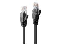 LINDY Cat.6 U/UTP Cable Black 0.3m