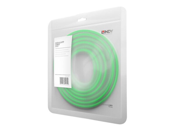 LINDY Cat.6 UTP Cable Green 10m