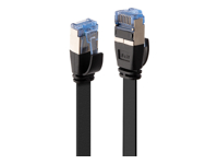 LINDY Cat.6A U/FTP Flat Patch Cable black 1m
