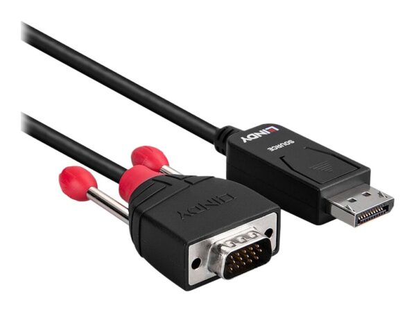 LINDY Converter Cable DisplayPort/VGA 3m Resolution up to 1920×1200