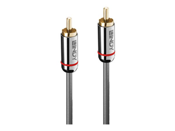 LINDY Cromo Line Audio Cable Digital Coaxial RCA-RCA M-M 2m anthrazit