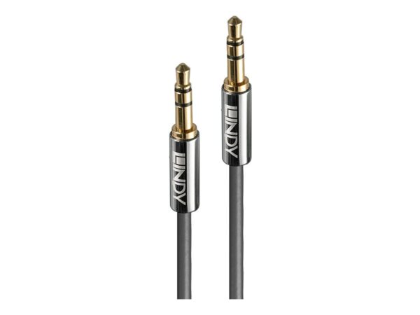 LINDY Cromo Line Audio Cable Stereo 3.5mm-3.5mm M-M 5m anthrazit