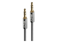 LINDY Cromo Line Audio Cable Stereo 3.5mm-3.5mm M-M 5m anthrazit