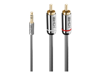 LINDY Cromo Line Audio Cable Stereo 3.5mm-RCA M-M 2m anthrazit