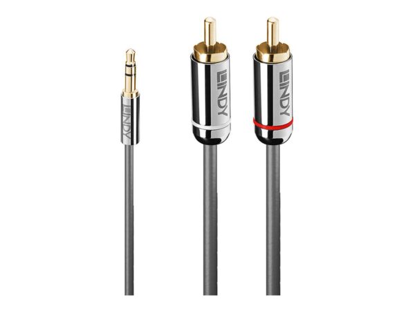 LINDY Cromo Line Audio Cable Stereo 3.5mm-RCA M-M 5m anthrazit