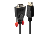 LINDY DisplayPort/VGA Converter Cable 0.5m DisplayPort Male to VGA Male DP passive