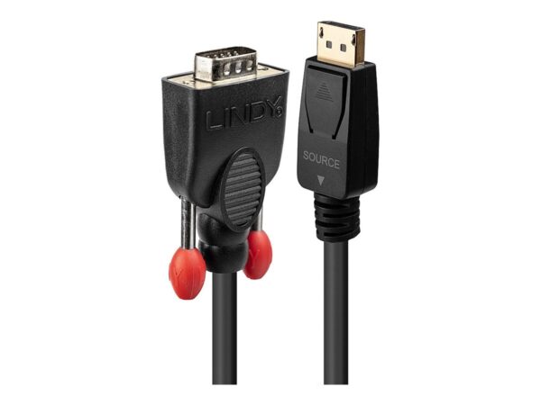 LINDY DisplayPort/VGA Converter Cable 1m DisplayPort Male to VGA Male DP passive