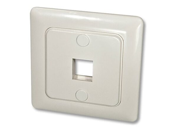 LINDY Face Plate DE for 1 Keystone Face plate with cover 80×80