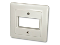 LINDY Face Plate DE for 1 SnapIn Module Face plate with cover 80×80