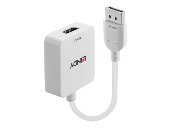 LINDY HDMI 18G to DisplayPort 1.2 Converter Connects an HDMI source to a DisplayPort display