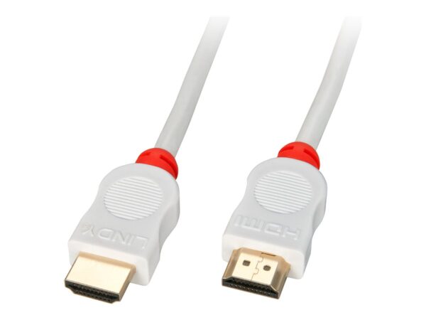 LINDY HDMI High Speed Cable White 1m Type A/A Flat Cable