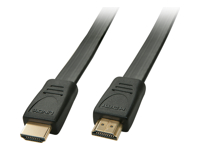 LINDY HDMI HighSpeed Flat Cable 1m HDMI 2.0/HDTV and HDCP compatible