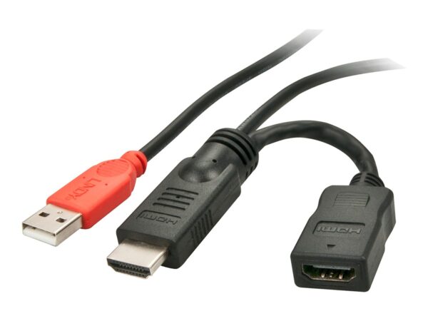LINDY HDMI Power supply adaper M/F Micro-USB feed from 5 volt in HDMI connection