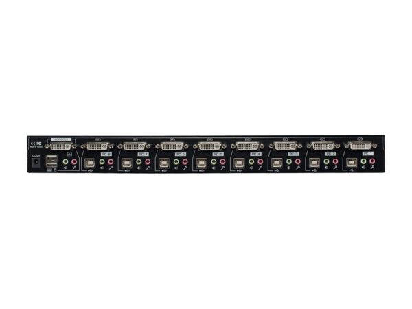 LINDY KVM Switch Pro USB 2.0 Audio DVI-I 8. 19p 8 Port USB 2.0 + DVI-I + Audio