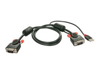 LINDY KVM system cable KVM Switch Combo Series USB 1m HD15M – HD15M+USB-AM 2m