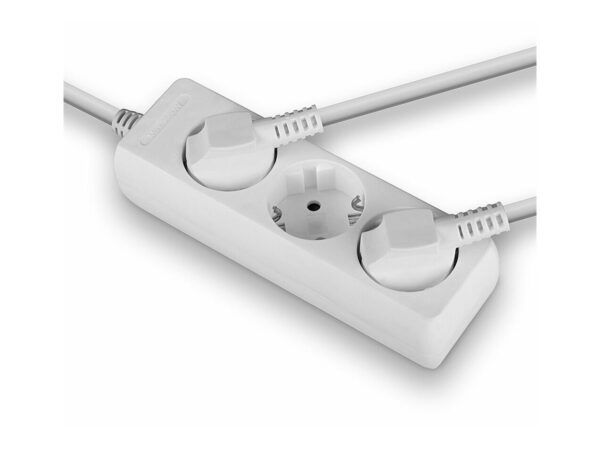 LINDY Mains 3 way gang socket