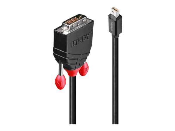 LINDY Mini DisplayPort to DVI-D Cable 1m black