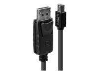 LINDY Mini DP to DP Cable black 1m MiniDisplayPort to DisplayPort