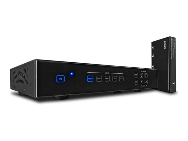 LINDY Presentation Switch Pro with HDBaseT Extender 3 x HDMI DP and VGA Input