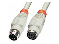 LINDY PS/2 Cable 1m m/f shielded Extension lead shed