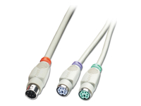 LINDY PS/2 Y-Adaptor Cable 15cm 6PM-DIN/St 6P. MiniDin coupling