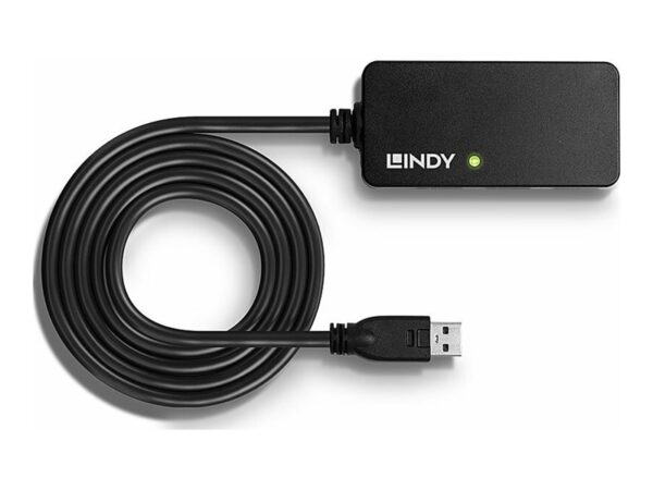 LINDY Rallonge active USB 3.0 Pro 10m avec Hub 4 ports